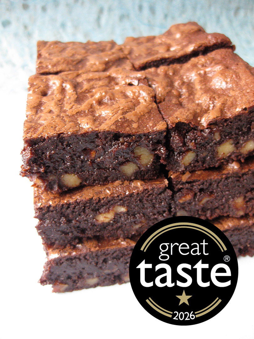 My Cocoa Brownies won Great Taste in 2026! Made with the finest gluten-free ingredients. I use organic Fairtrade cacao and organic unrefined cane sugar